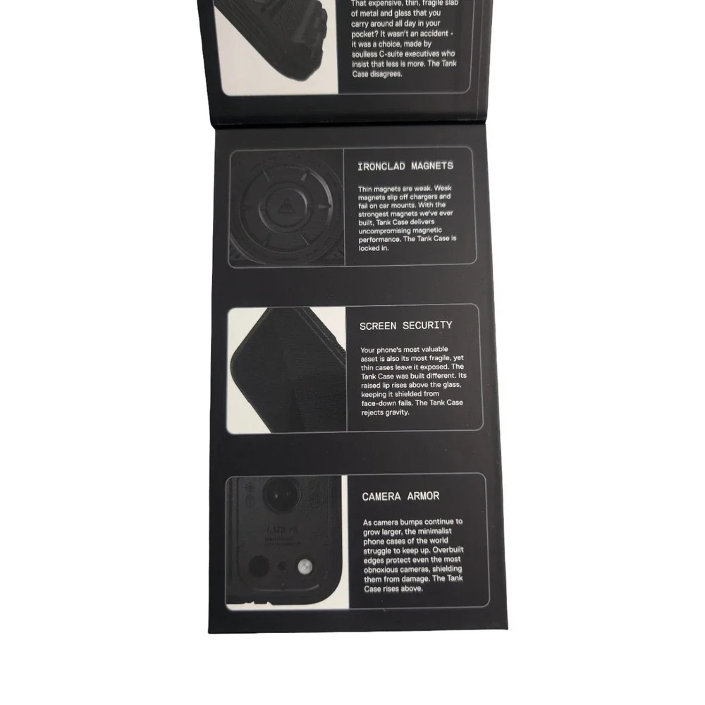 Gg1-O dbrand Combat-Ready Case with MagSafe‎ Apple iPhone 17 Pro Max Black Tank